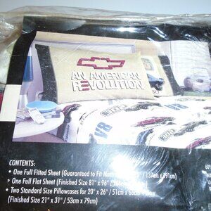 NEW GM CHEVROLET CHEVY CAMARO Z28 4 PIECE FULL SIZE SHEET BEDROOM BEDDING SET